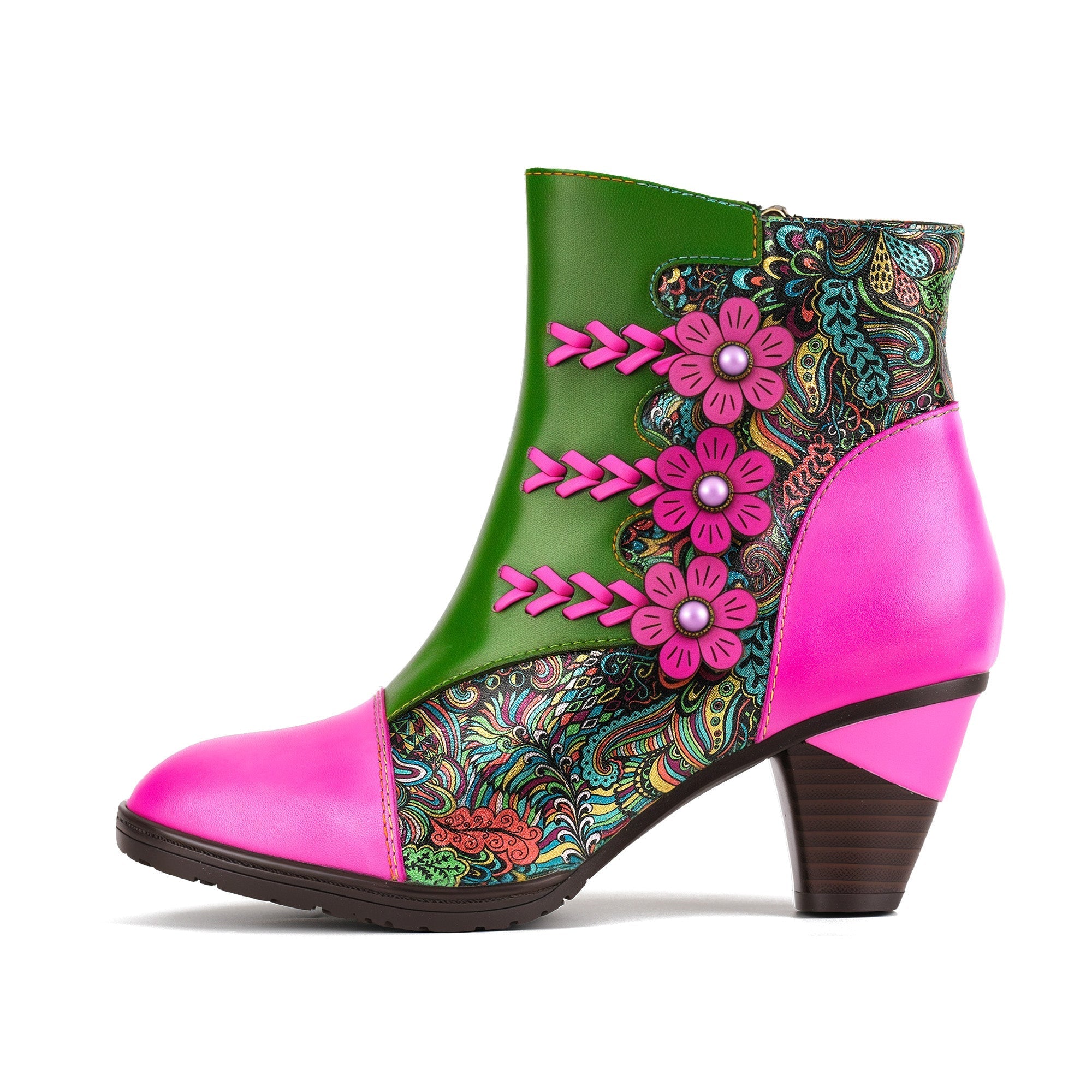 Metcandy Retro Floral Fantasy Boots
