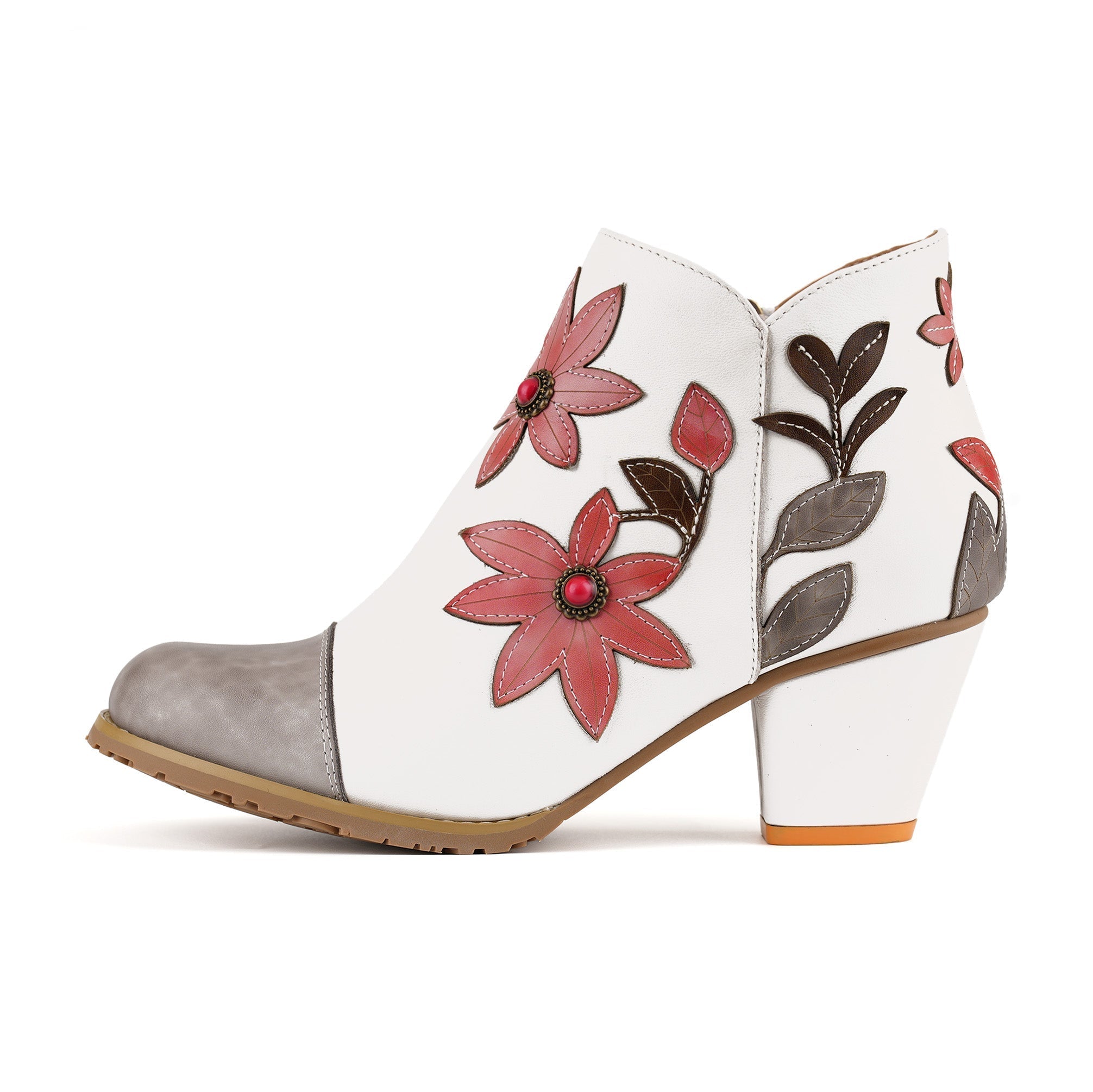 Metcandy Floral Grace Ankle Boots