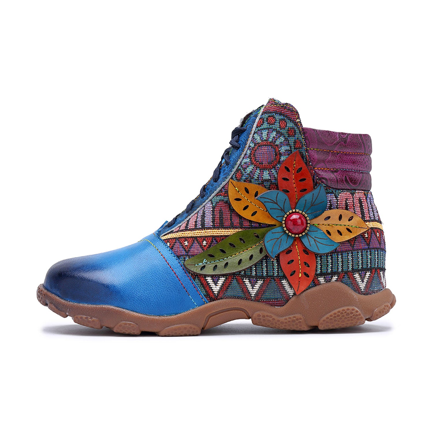 Bohemian Bloom Comfortable Walking Boots