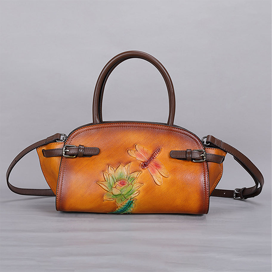 Vintage Handmade Embossed Durable Handbag