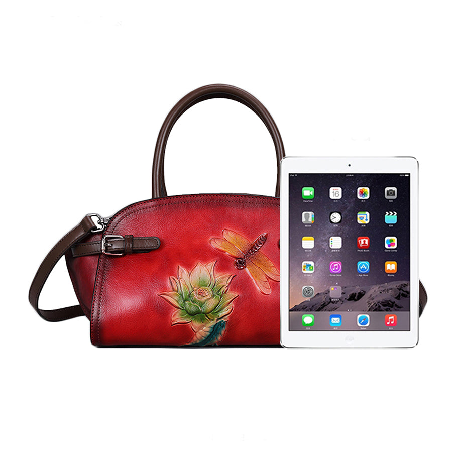 Vintage Handmade Embossed Durable Handbag