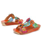 Printed Leather Handmade Sandals