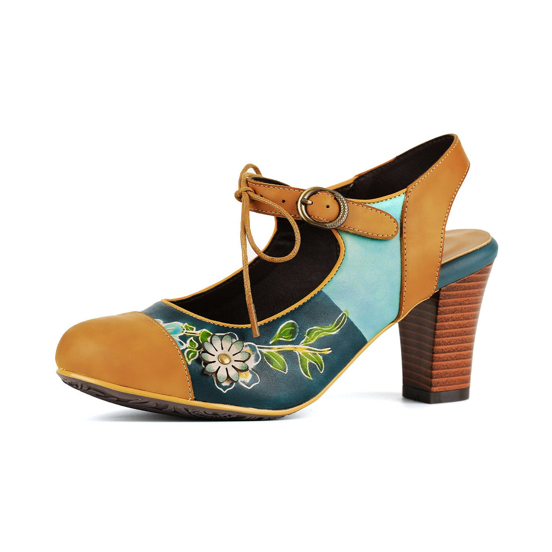 Verdant Bloom Natural Elegance Sandals