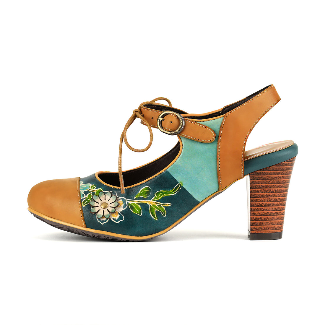 Verdant Bloom Natural Elegance Sandals