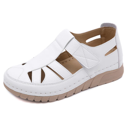 Comfortable Lightweight Velcro Cutout Sandals