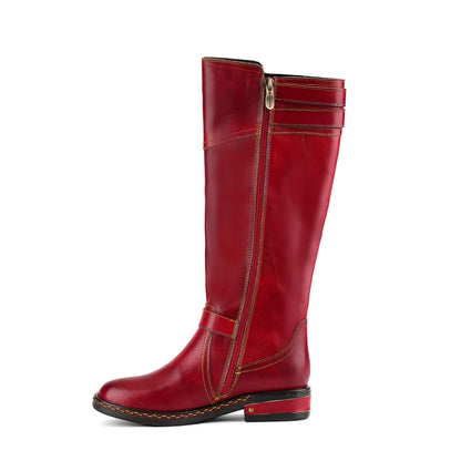 Scarlet Charm Buckle Boots