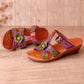 Genuine Leather Floral Bohemia Sandals