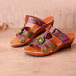 Genuine Leather Floral Bohemia Sandals