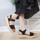 Retro Fish Mouth Comfort Wedge Sandals