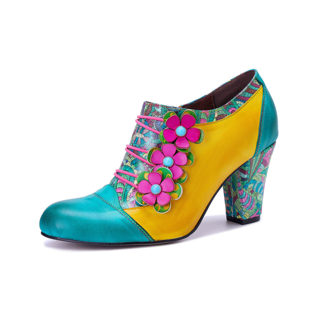 Bohemian Bloom Artistic Charm Graffiti Pumps