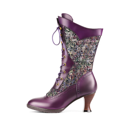 Metcandy Victorian Elegance Mid-Calf Boots