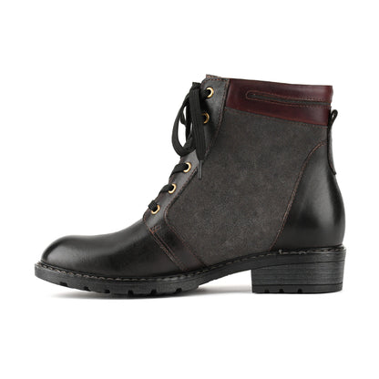 Retro Antique Charm Lace-Up Ankle Boots