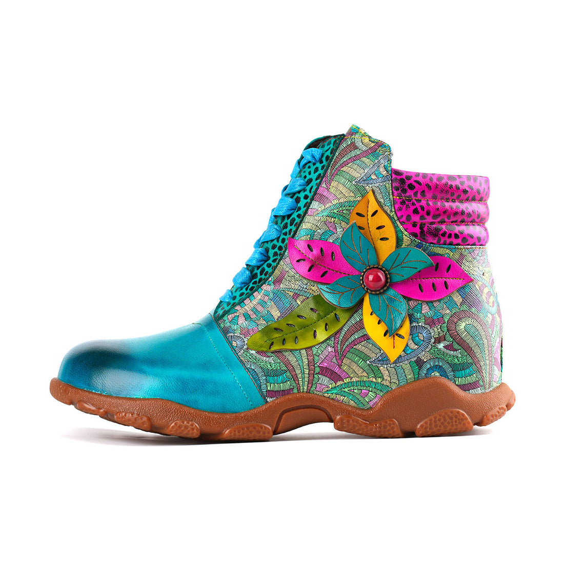 Bohemian Bloom Comfortable Walking Boots