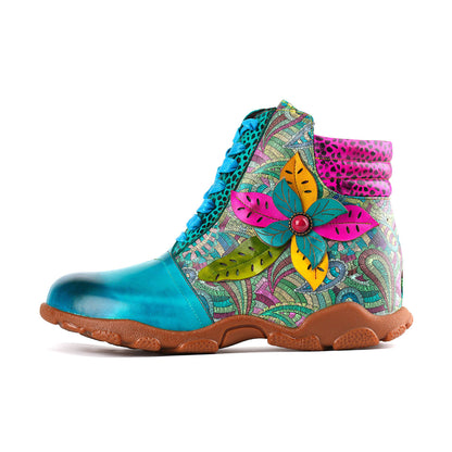 Bohemian Bloom Comfortable Walking Boots
