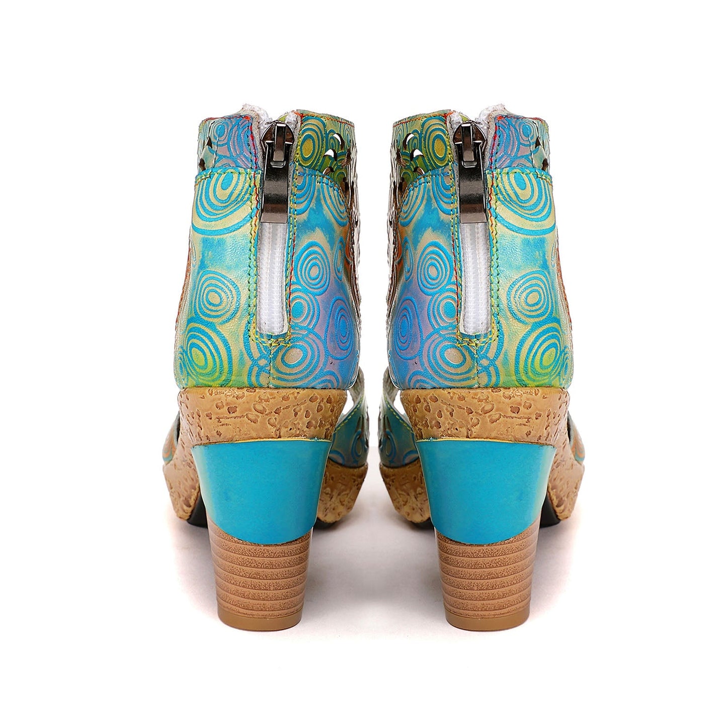 Printed Leather Handmade Sandals