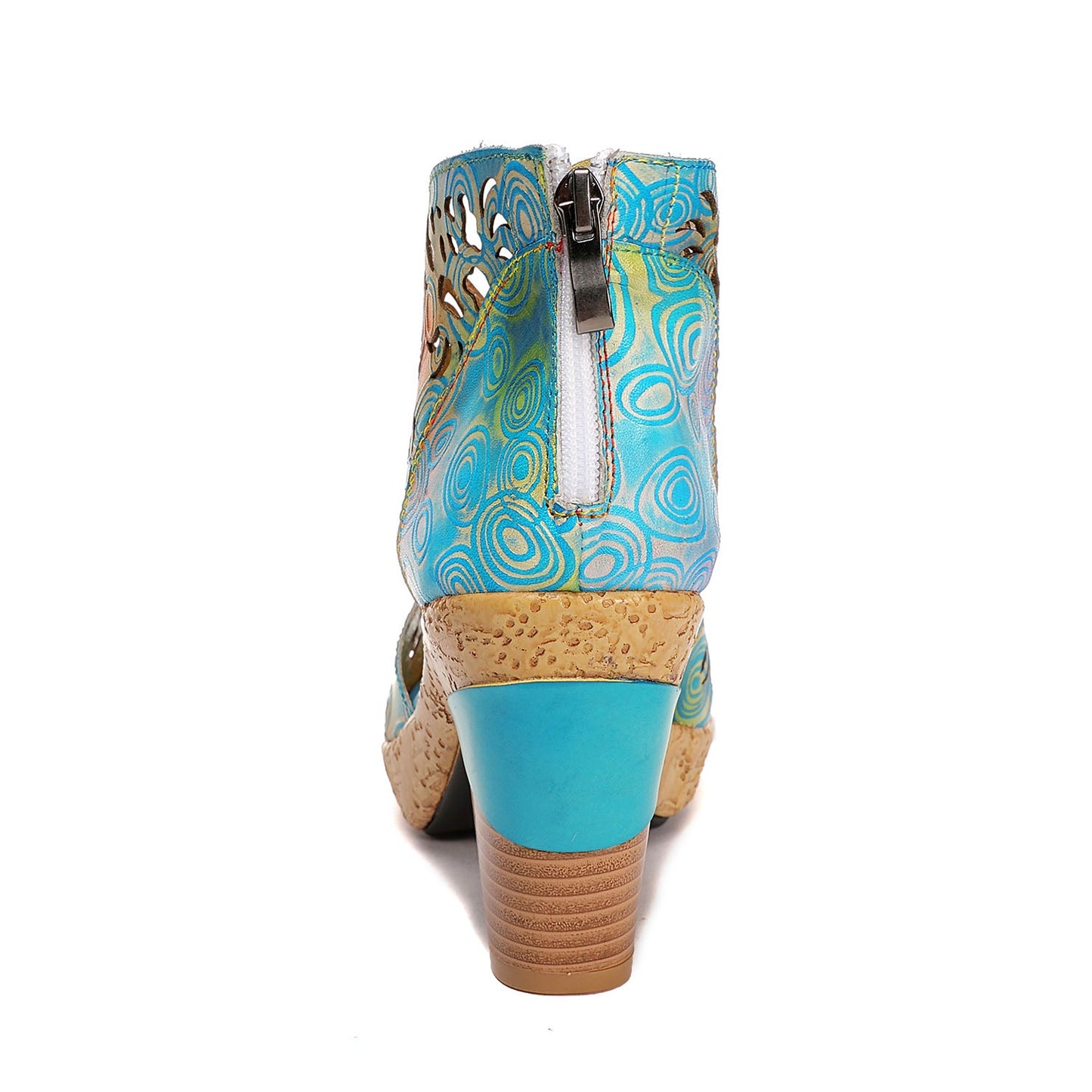 Printed Leather Handmade Sandals