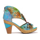 Printed Leather Handmade Sandals