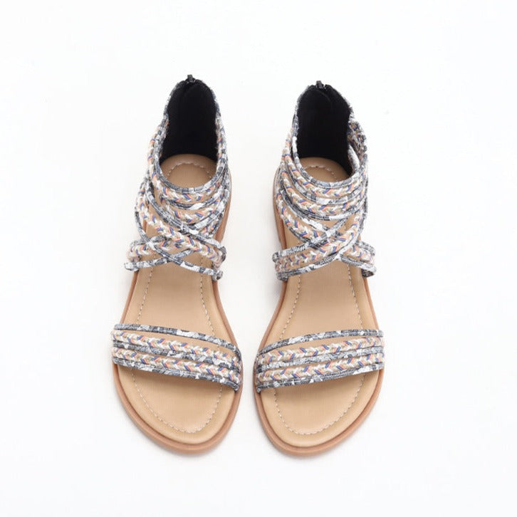 Roman Crisscross Bohemian Beach Sandals