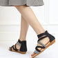 Bohemian Wedge Strap Flat Sandals