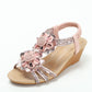 Retro Wedge Flower Comfortable Sandals