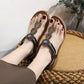 Bohemian Rhinestone Comfortable Round Toe Vacation Sandals