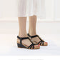 Retro Wedge Beaded Simple Sandals