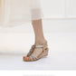 Retro Wedge Beaded Simple Sandals