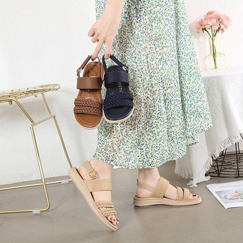 Fashion Retro Woven Comfortable Sandals