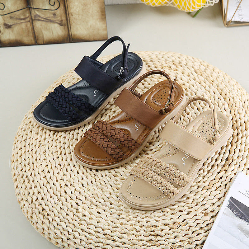 Fashion Retro Woven Comfortable Sandals