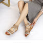 Bohemian Wedge Strap Flat Sandals