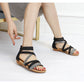 Bohemian Wedge Strap Flat Sandals