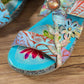 Genuine Leather Hand Painted Sandals