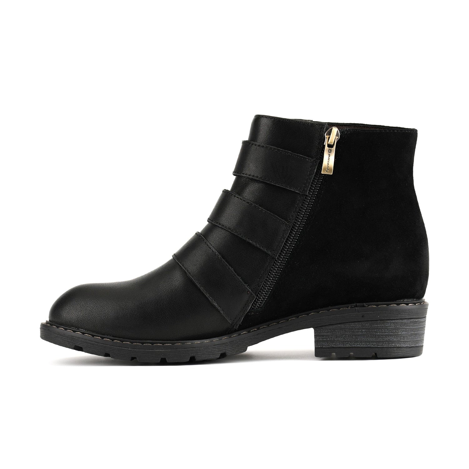 Golden Dove Buckle Chic Ankle Boots