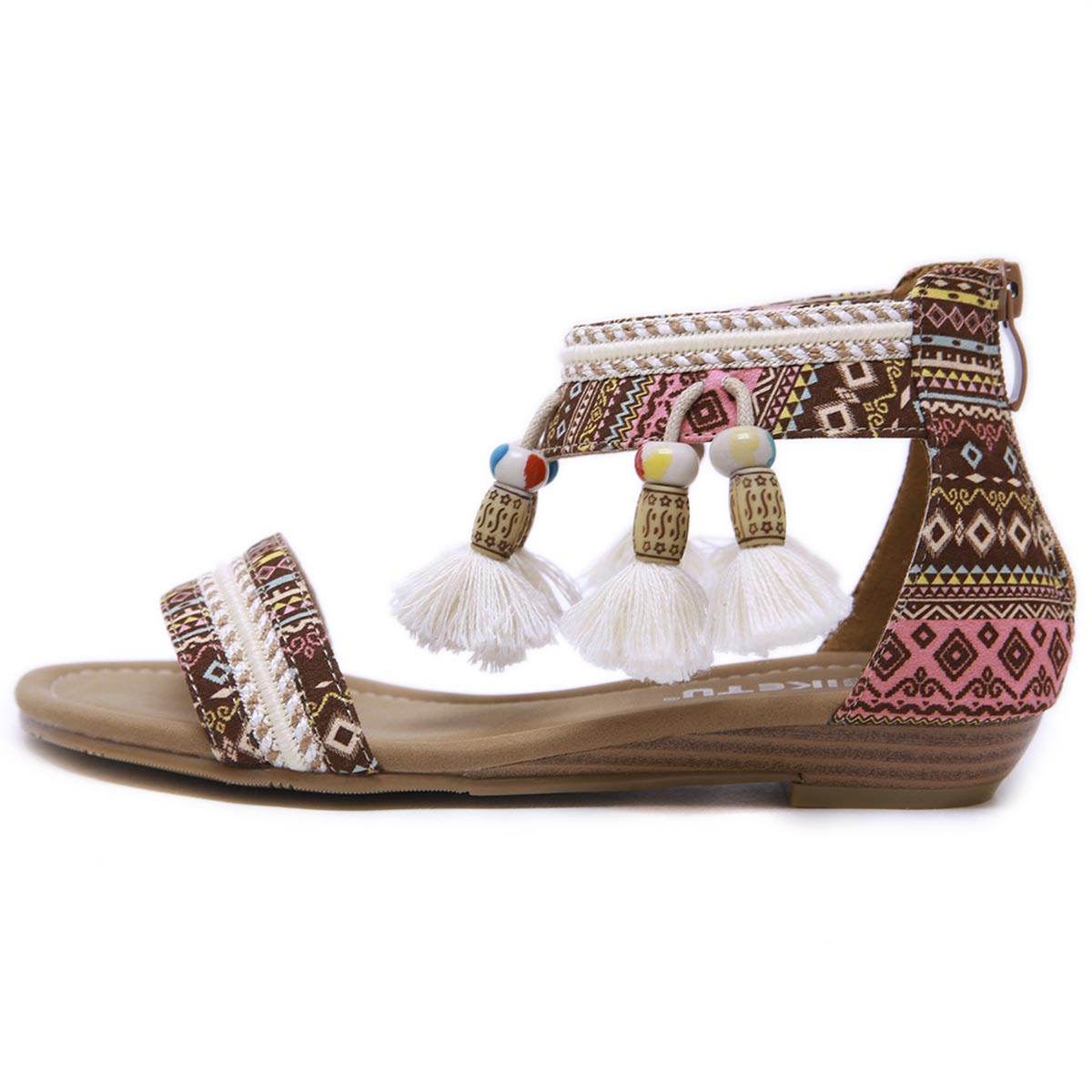 Bohemian Rhinestone Comfy Sandals