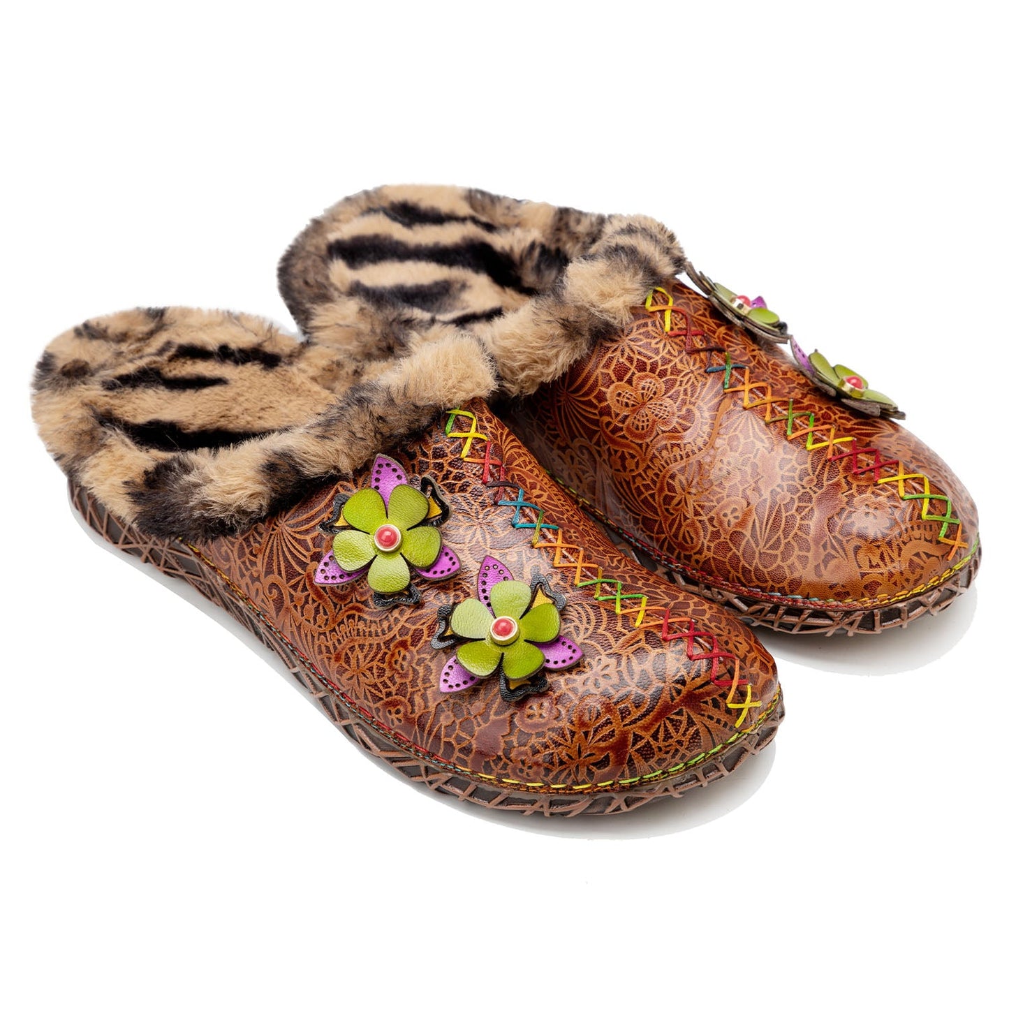 Vintage Handmade Comfy Warmth Slippers