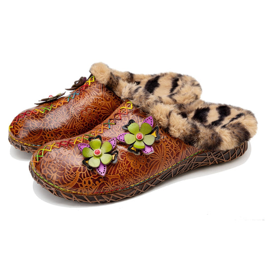 Vintage Handmade Comfy Warmth Slippers