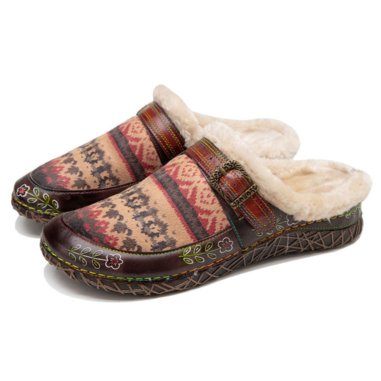 Vintage Comfy Warmth Slippers