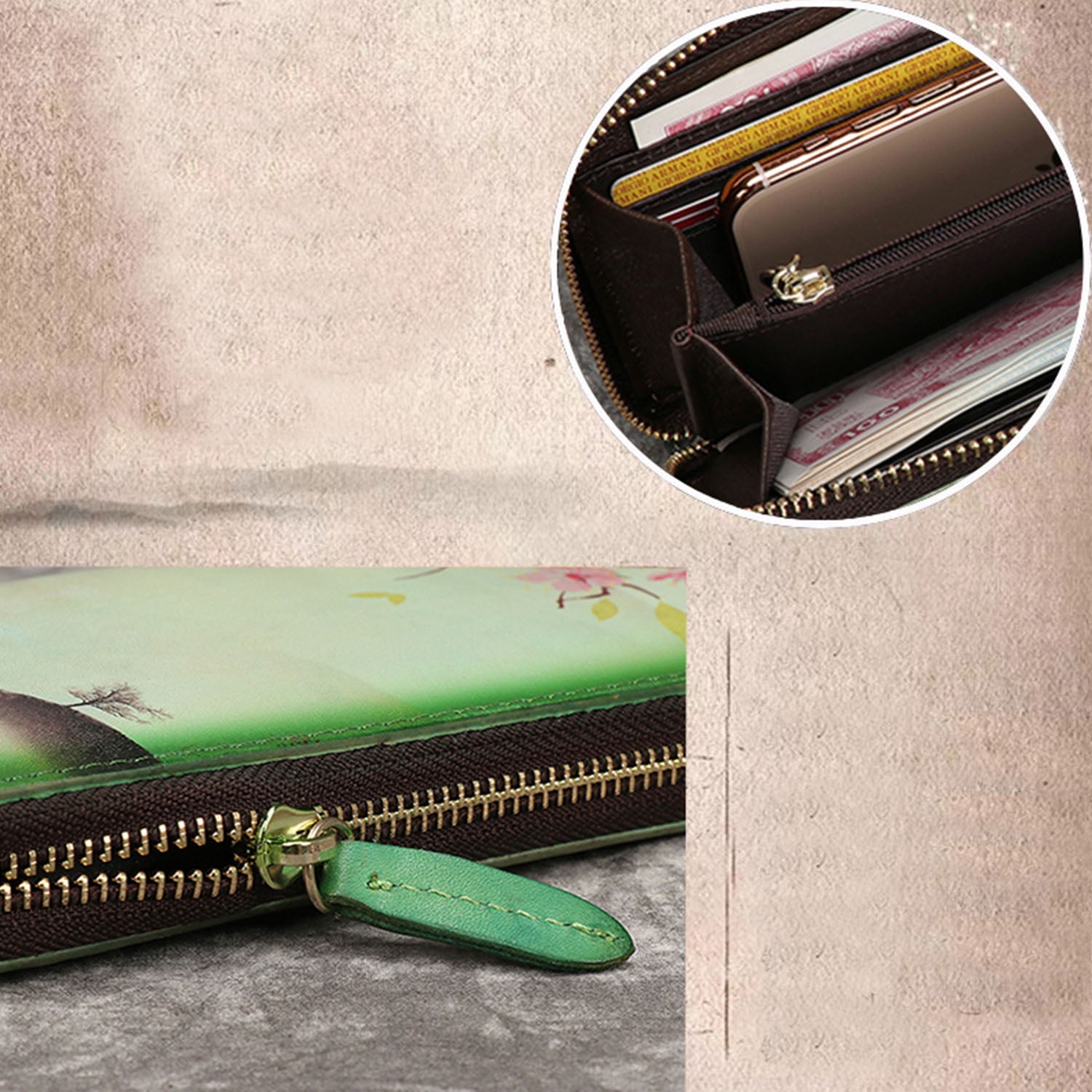 Retro Hand-painting Handmade Wallet