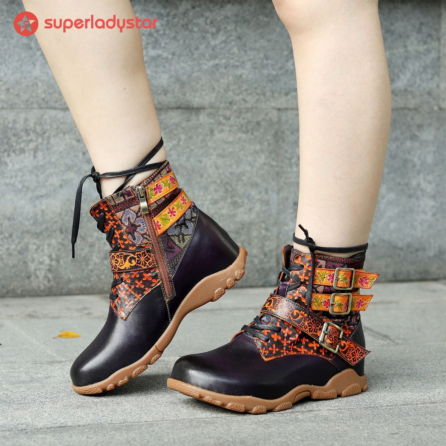 Leather Handmade Comfortable Walking Boots