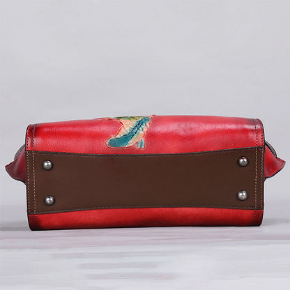 Vintage Handmade Embossed Durable Handbag