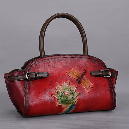 Vintage Handmade Embossed Durable Handbag