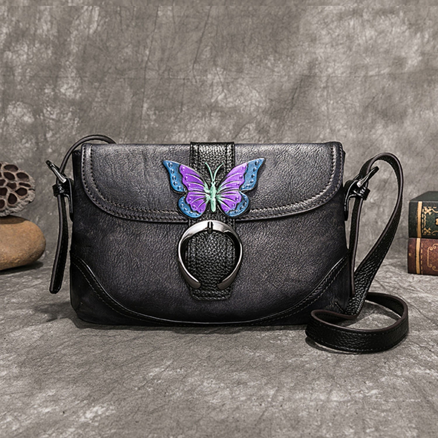 Vintage Handmade Soft Butterfly Durable Handbag