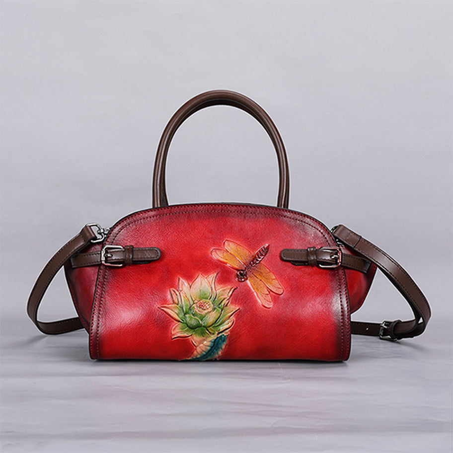 Vintage Handmade Embossed Durable Handbag