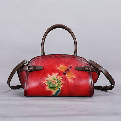 Vintage Handmade Embossed Durable Handbag