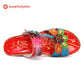 Retro Adjustable Floral Embossing Stitching Sandals