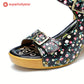 Retro Fashionable Handmade Leather Floral Sandals