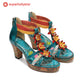 Vintage Woven Strap Splicing Fashion Sandals