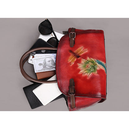 Vintage Handmade Embossed Durable Handbag