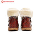 Vintage Fur Collar Warm Flat Ankle Boots