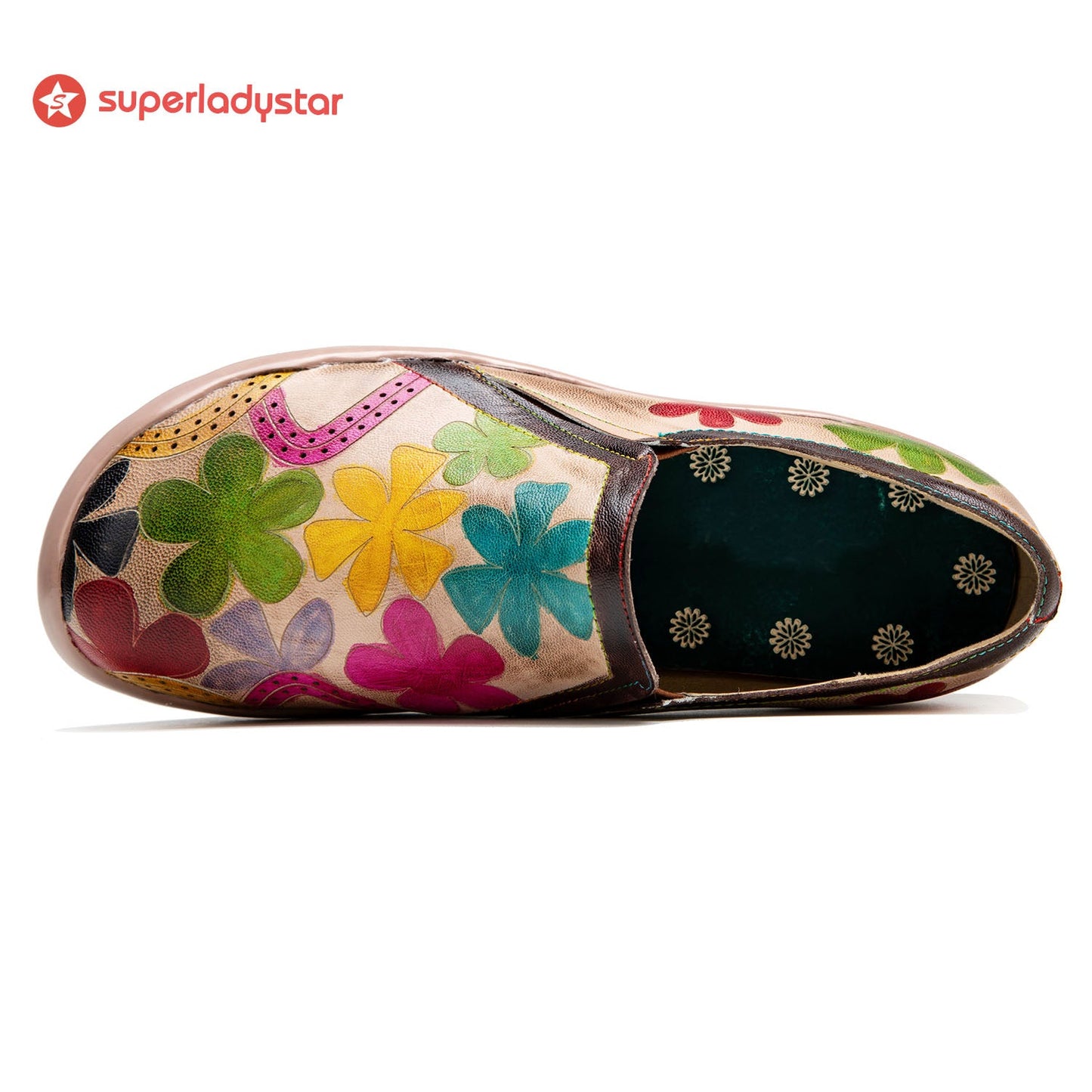 Hand-polished Blooming Comfortable Flat Shoes